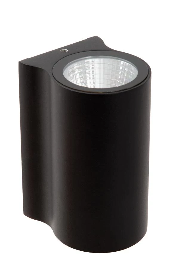 Lucide AKRA - Wandleuchte Innen/Außen - LED - 1x6W 2700K - IP54 - Schwarz - ausgeschaltet